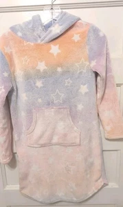 32 Degrees Heat Girl's 10-12 Hooded Soft Plush Lounge Robe W/ Kangaroo Pocket - Picture 1 of 5