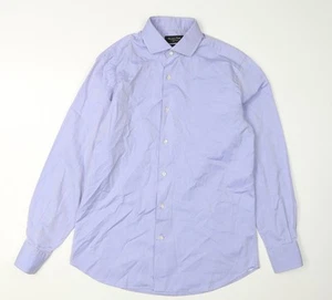 Massimo Dutti Men's Blue Slim Fit Dress Shirt 41 Long Sleeve - Picture 1 of 12