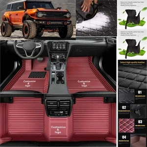 For Ford Bronco Car Floor Mats Custom Waterproof Auto Liners Carpets - Foto 1 di 25