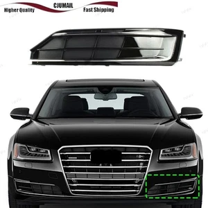 For Audi A8 D4 2015-2016 Left Front Bumper Fog Light Cover Bezel Grille Plating - Picture 1 of 5