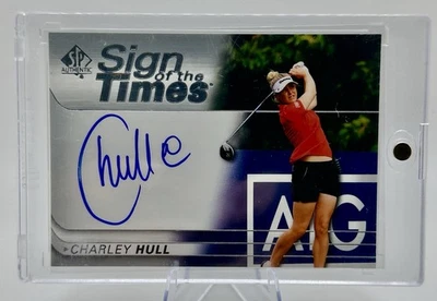 Charley Hull 2021 SP Authentic Sign of the Times Auto LPGA Champ On Card - Image 1 of 2