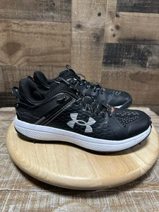 Zapatos de béisbol Under Armour para hombre de patio negro con cordones de césped bajo talla 7 - Imagen 1 de 8