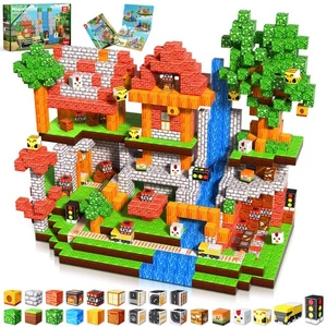 Magnetic Blocks - 150PCS Magnetic Building Blocks Road Forest Magnetic Cubes ... - Picture 1 of 6