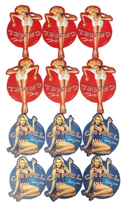 Lote de 12 posavasos para bebidas camel (6) Betty (6) jengibre XOXO - Imagen 1 de 5