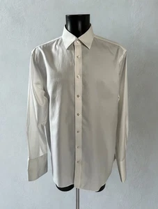 Charles Tyrwhitt Mens Dress Shirt 17” Collar Classic Fit Non-iron White Cotton - Picture 1 of 8