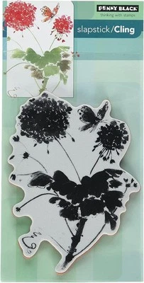 Nuevo sello de goma Penny negro adhesivo FLOR MARIPOSA TACTO LIGERO envío gratuito a EE. UU. Foto 1 de 4
