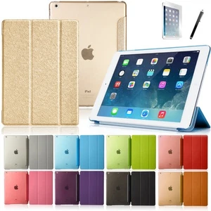 Ultra Slim Tri-Fold Smart Case for Apple iPad Air Sleep Wake w/ Clear Back Cover - Picture 1 of 11