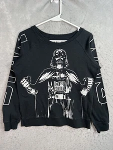 A1 Star Wars Darth Vador Sweater Youth Girls Medium Black Crewneck Sweatshirt - Picture 1 of 9