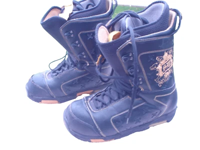 Burton Shaun Blanco 3 IMPRESIÓN Botas de Snowboard Hombres 13 EE. UU. 46,5 UE NEGRO DORADO Foto 1 de 4