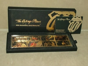 ROLLING STONES 60th. ANNIVERSARY GOLD PLATED STAMP SET LIMITED ED. LOW NUMBER - Picture 1 of 7