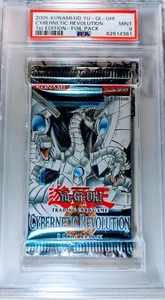 PSA 9 - Yu-Gi-Oh Cards - Cybernetic Revolution - 1st Edition - Booster Pack - Picture 1 of 1
