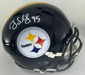 Casco de velocidad réplica tamaño completo firmado Steelers Linebacker GREG LLOYD AUTOMÁTICO - JSA - Imagen 1 de 1