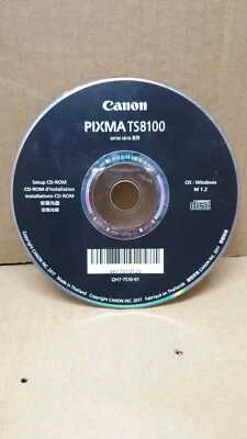Genuine Canon PIXMA TS8100 Series Setup Install CD ROM Printer Driver for Window - Image 1 of 2