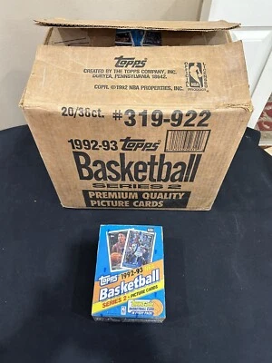 1992-93 Topps 系列 2 蜡盒原厂封装 36 包 SHAQ RC Jordan 金色 — 第 1/4 张图片