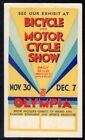 Early GB Olympia "Bicycle & Motorcycle Show"  label MH