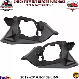 Front Fog Light Bracket Textured Black Left and Right For 2012-2014 Honda CR-V - Picture 1 of 11