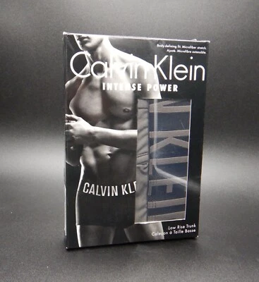 Baúl de tiro bajo Calvin Klein Intense Power para hombre talla XL gris 068 nuevo en caja Foto 1 de 4