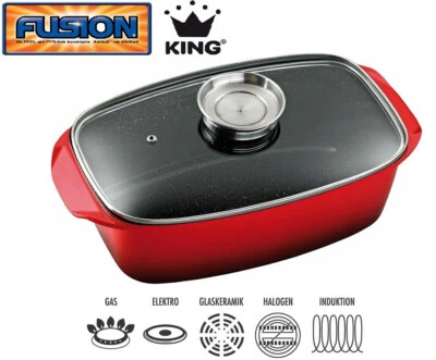 KING Aluguss Bräter 32 x 21 cm alle Herdarten Fusion - Bild 1 von 3