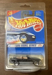 1995 Hot Wheels Model Series Mercedes SL Black w/ Tan Interior + 5SP + Grey Base - Picture 1 of 9