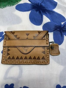 Sami Amin Egypt Handmade Leather Wallet Brown Hand tooled - Bild 1 von 7