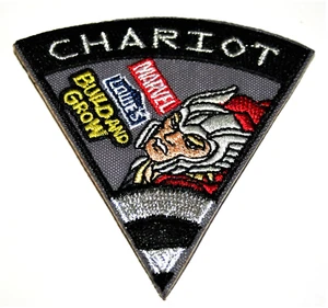 Lowe's Hardware Store Build & Grow Marvel Thor Streitwagen Bügelbild Patch Neu NOS - Bild 1 von 3