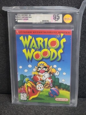 NES Nintendo WARIO'S WOODS Nuevo VGA 95 Sellado de Fábrica COMO NUEVO WATA Juego CGC Foto 1 de 2