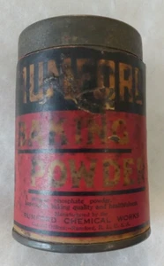 Polvo para hornear Rumford lata tamaño pequeño muestra miniatura tapa y etiqueta originales - Imagen 1 de 10