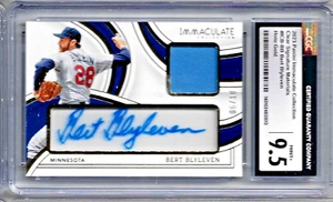 2023  Panini Immaculate Bert Blyleven Clear Signature Mater Auto CGC 9.5 Auto 10 - Picture 1 of 2
