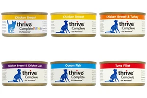 Pet Project Thrive Complete Katzenfutter 100% echtes Fleisch Fisch 75g Dose nass natürlich - Bild 1 von 14