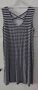 Damen Strandkleid TomTailor 42 Shirtkleid blauweiss gestreift Streifen Kleid neu - Bild 1 von 6