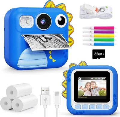 LISCUTY Kids Camera Instant Print, Toddler Cameras Birthday Instant Print Toys for Kids