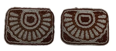 Antique Pair of Beaded Shoe Clips Made In France Circa 1900’s - Image 1 of 4