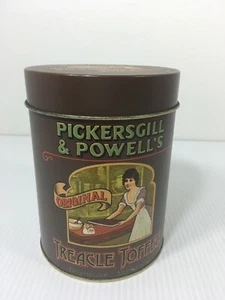 Pickersgill Powells Treacle Toffee Tin Can Collectible Kitchen Decor Brown - Picture 1 of 12