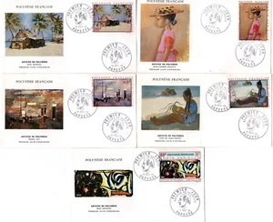 PA40/4-POLYNESIE 5 ENVELOPPES 1er JOUR ARTISTES EN POLYNESIE - Imagen 1 de 1