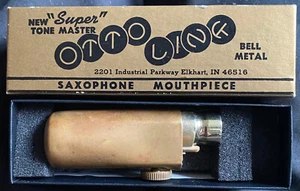 OTTO LINK METAL SOPRANO SAXOPHONE MOUTHPIECE (8*)-FAB CONDITION-ORIG LIG/CAP/BOX - Picture 1 of 20