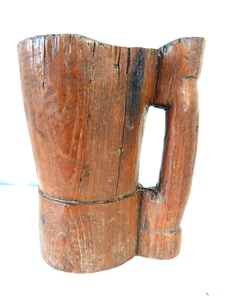 18th Century Rustic Elm Mortar - Picture 1 of 18