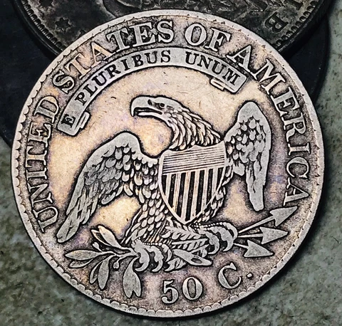 1826 Capped Bust Half Dollar 50C Ungraded Choice 90% Silver US Coin CC18639 Cover