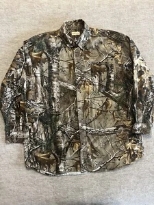 Hobbs Creek Men’s Realtree Camo Button Down Long Sleeve Hunting Shirt Size XL - Picture 1 of 9