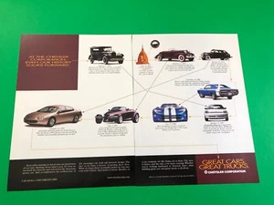 1996 1997 1998 DODGE VIPER GTS PROWLER VINTAGE PRINT AD ADVERTISEMENT 2 PAGE - Picture 1 of 1