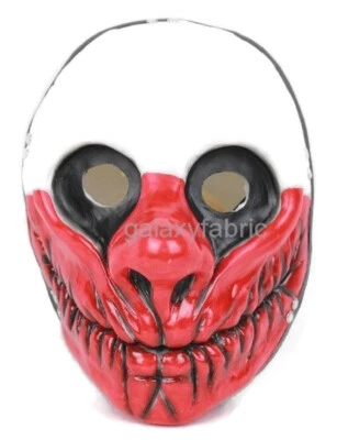 MASCARA DE LOBO DE DÍA DE PAGO Atraco Bromista Payaso Disfraz Demonio Foto 1 de 4