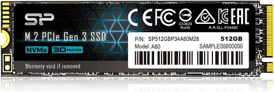 Silicon Power 512GB Nvme M.2 Pcie Gen3X4 2280 SSD (SP512GBP34A60M28) - Image 1 of 4