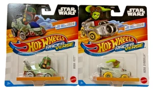 BOBA FETT & HERA SYNDULA Hot Wheels Star Wars Racer Verse Character Cars - Picture 1 of 1