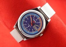 Vintage seiko 5 automatic blue dial men's Japan working wrist watch.Excellent 