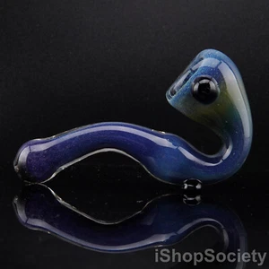 5" Colorful Sherlock Tobacco Smoking Pipe Thick Collectible Glass Pipes - P728D - Picture 1 of 7