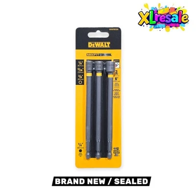 DEWALT 6-in. Magnetic Nut Driver Set, 3-piece: (1/4”- 5/16”- 3/8”) DWAFND3X6 New - Image 1 of 4