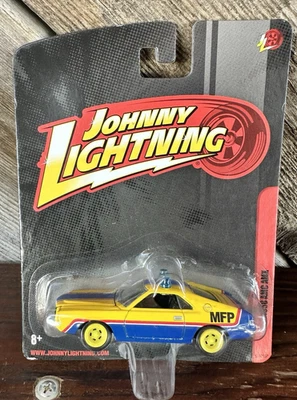 Johnny Lightning 1968 AMC AMX EN AZUL Y AMARILLO 'MFP' DE MAD MAX Foto 1 de 3
