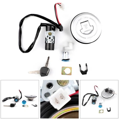 Juego de llaves de bloqueo de tapa de gas combustible interruptor de encendido para Honda CBR125R 125RS CBR125RW 2010 Foto 1 de 4