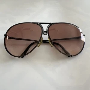 Vintage Carrera Porsche Design 5623 90 Sunglasses Black Brown unisex Small - Picture 1 of 16