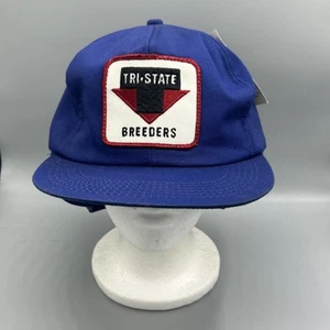 Tri-State Patch Earflap Trucker Hat Cap K Brand Damaged - Picture 1 of 8