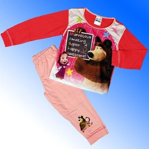 Mädchen-Schlafanzug Mascha Alter 18 Monate – 5 Jahre UK LAGER ROSA - Bild 1 von 3